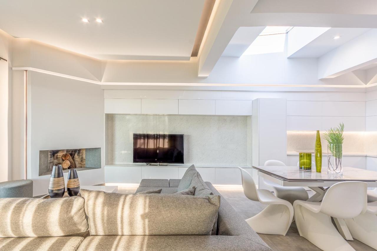 Queen'S Gem Luxury Villa - Heated Jacuzzi & Pool Herszonisszosz Kültér fotó
