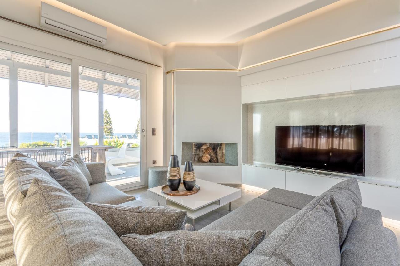 Queen'S Gem Luxury Villa - Heated Jacuzzi & Pool Herszonisszosz Kültér fotó