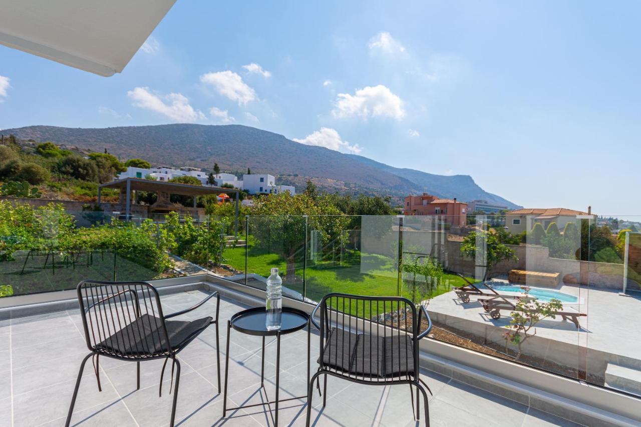 Queen'S Gem Luxury Villa - Heated Jacuzzi & Pool Herszonisszosz Kültér fotó