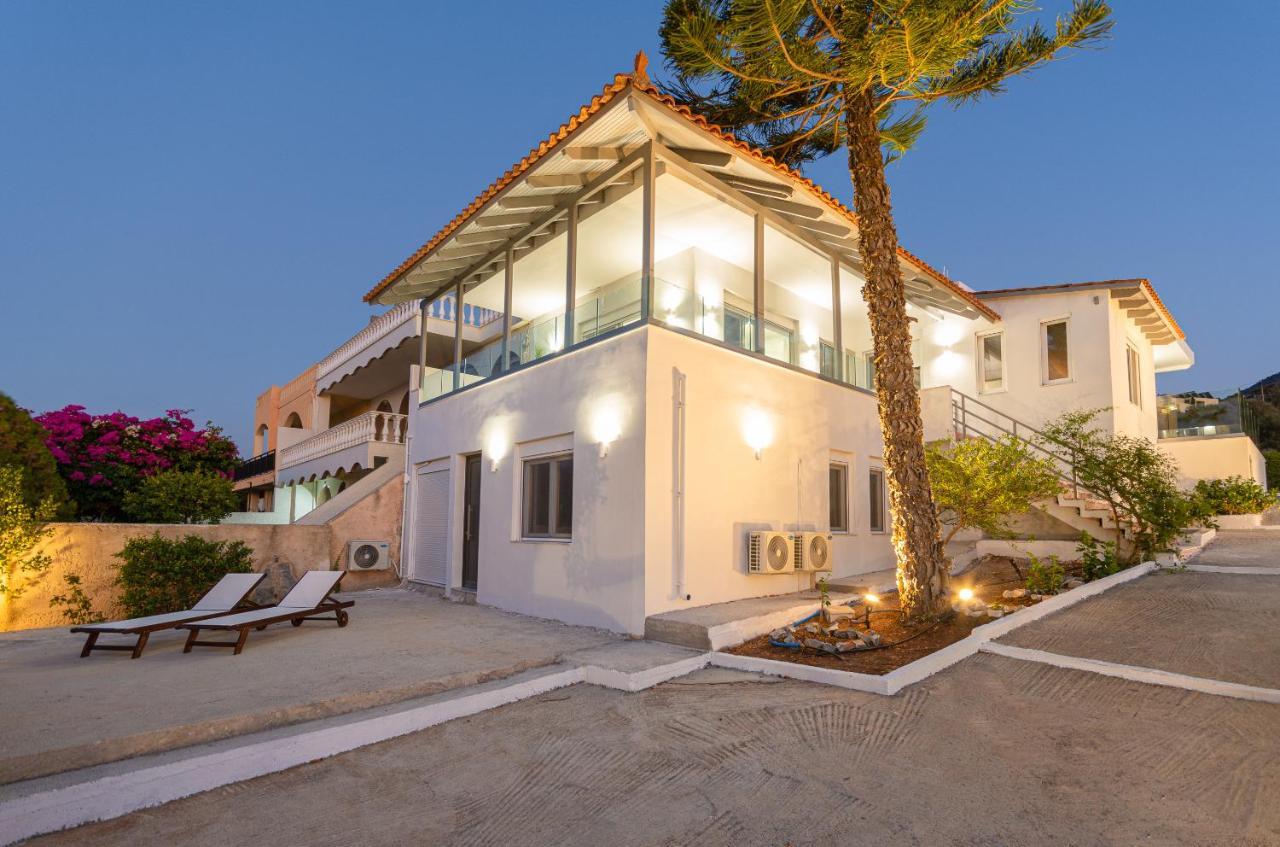 Queen'S Gem Luxury Villa - Heated Jacuzzi & Pool Herszonisszosz Kültér fotó