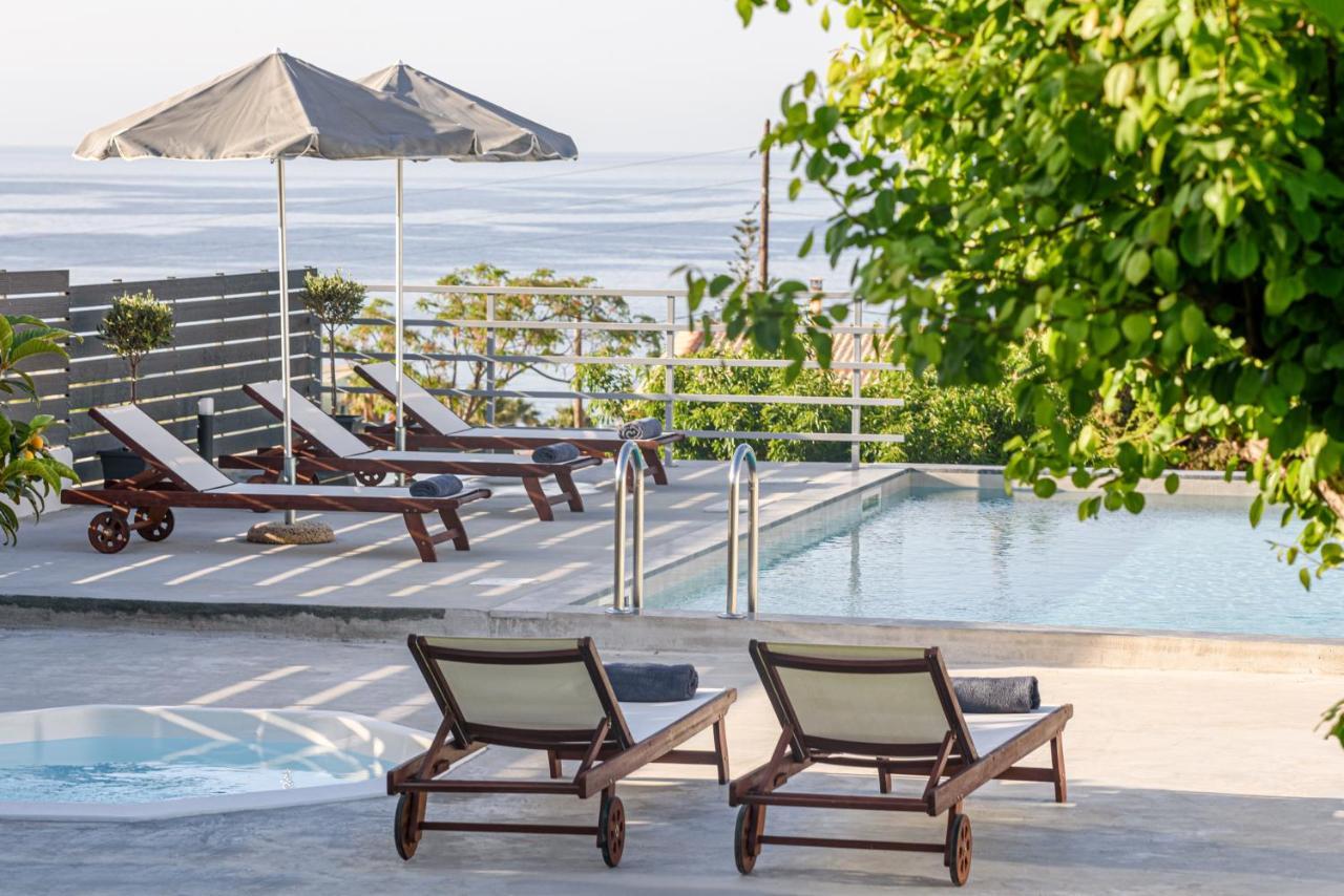 Queen'S Gem Luxury Villa - Heated Jacuzzi & Pool Herszonisszosz Kültér fotó